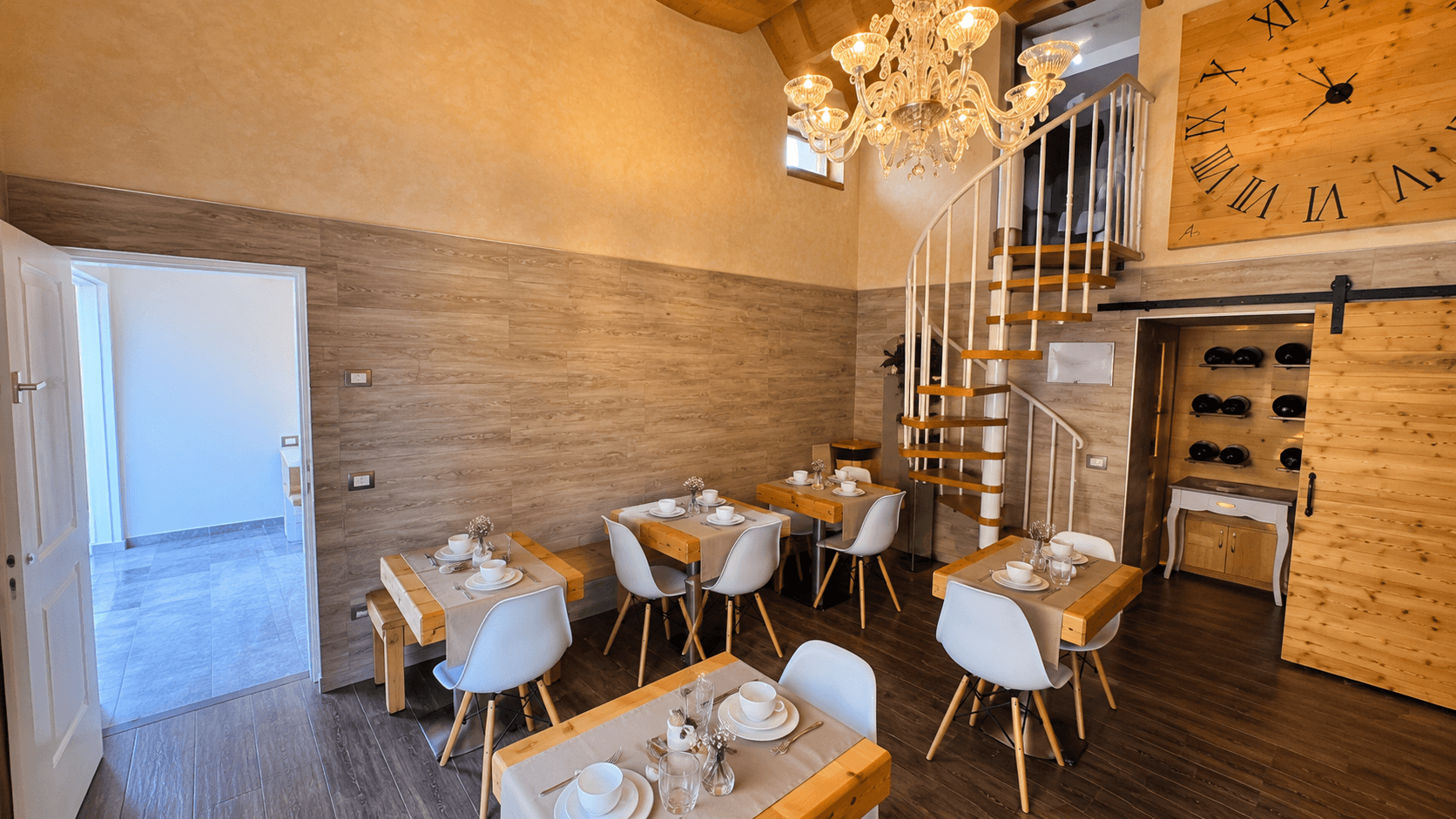 La sala colazioni di Relais Toti B&B