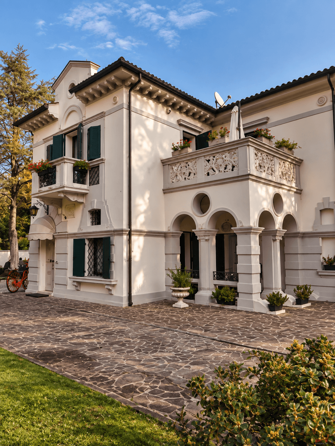 La villa storica con terrazza